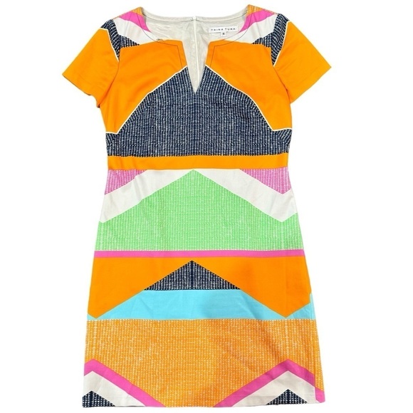 Trina Turk Revolve Lincoln Road Museum Geometric Business Casual Mini Dress 6 - Picture 3 of 14